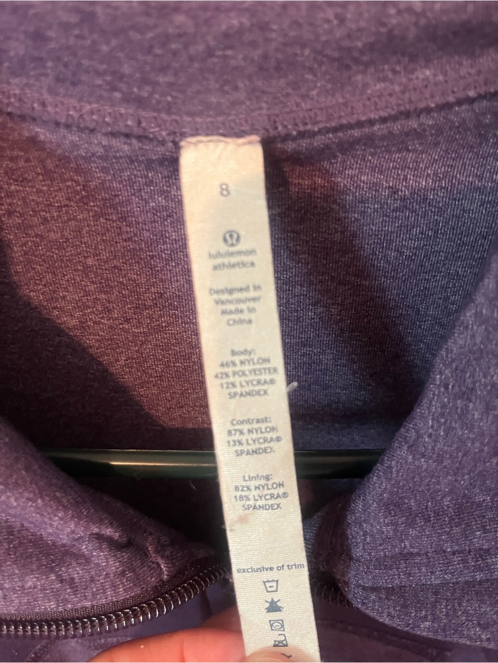 Lululemon zip up